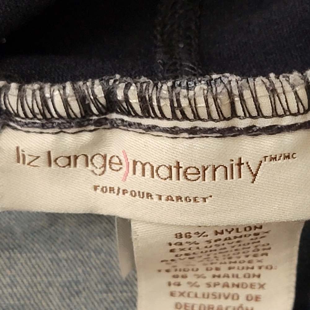 Liz Lange maternity distress skinny jeans jeggings size 4 - Picture 5 of 10